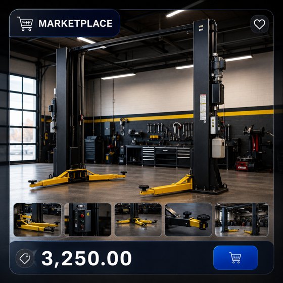 Used equipment marketplace listing