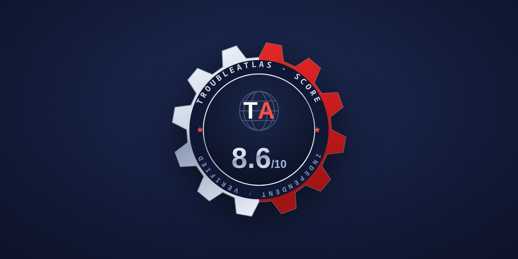 El sello oficial del TroubleAtlas Score